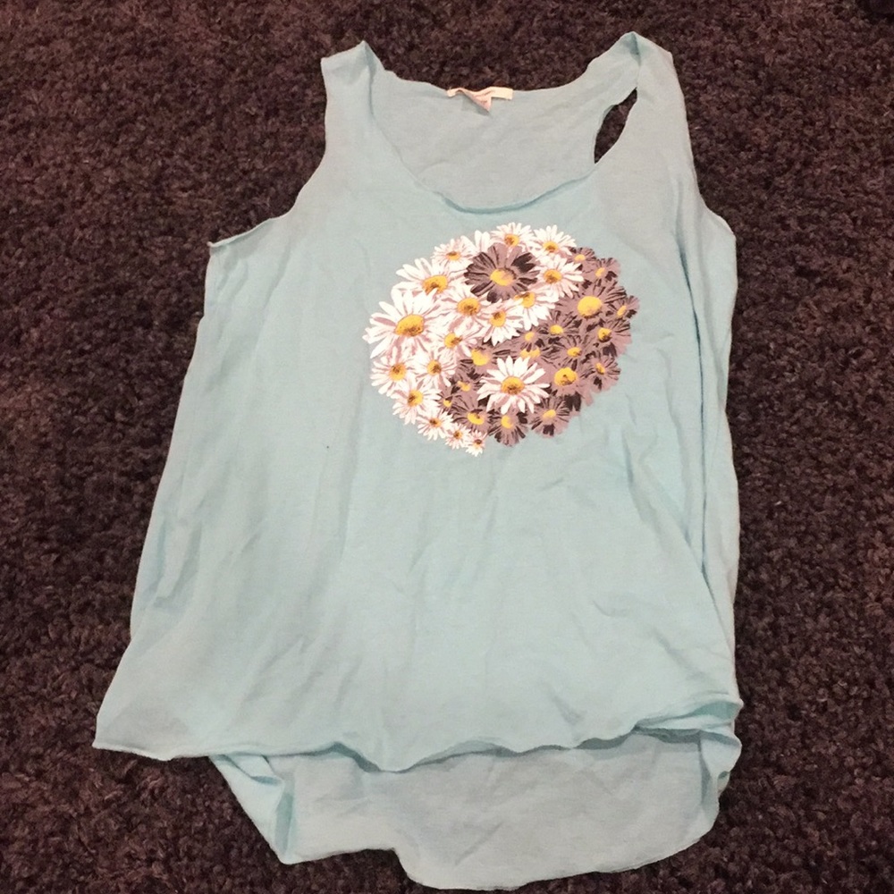 Yin yang daisy tank top
